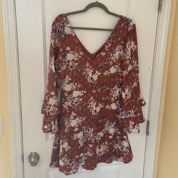 Autumn/Winter Bell Sleeve Mini Dress Size M - Picture 7 of 11